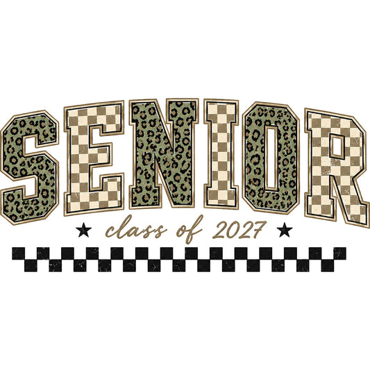 Retro Green Senior 2027 – DTF Transfer