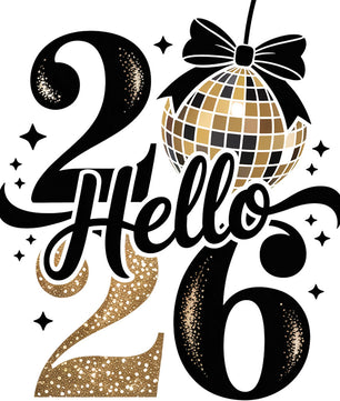 Retro Hello 2026 – DTF Transfer