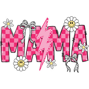 Retro Pink Mama Design - DTF Transfer