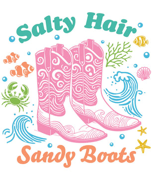 Salty Hair Sandy Boots – DTF Transfer