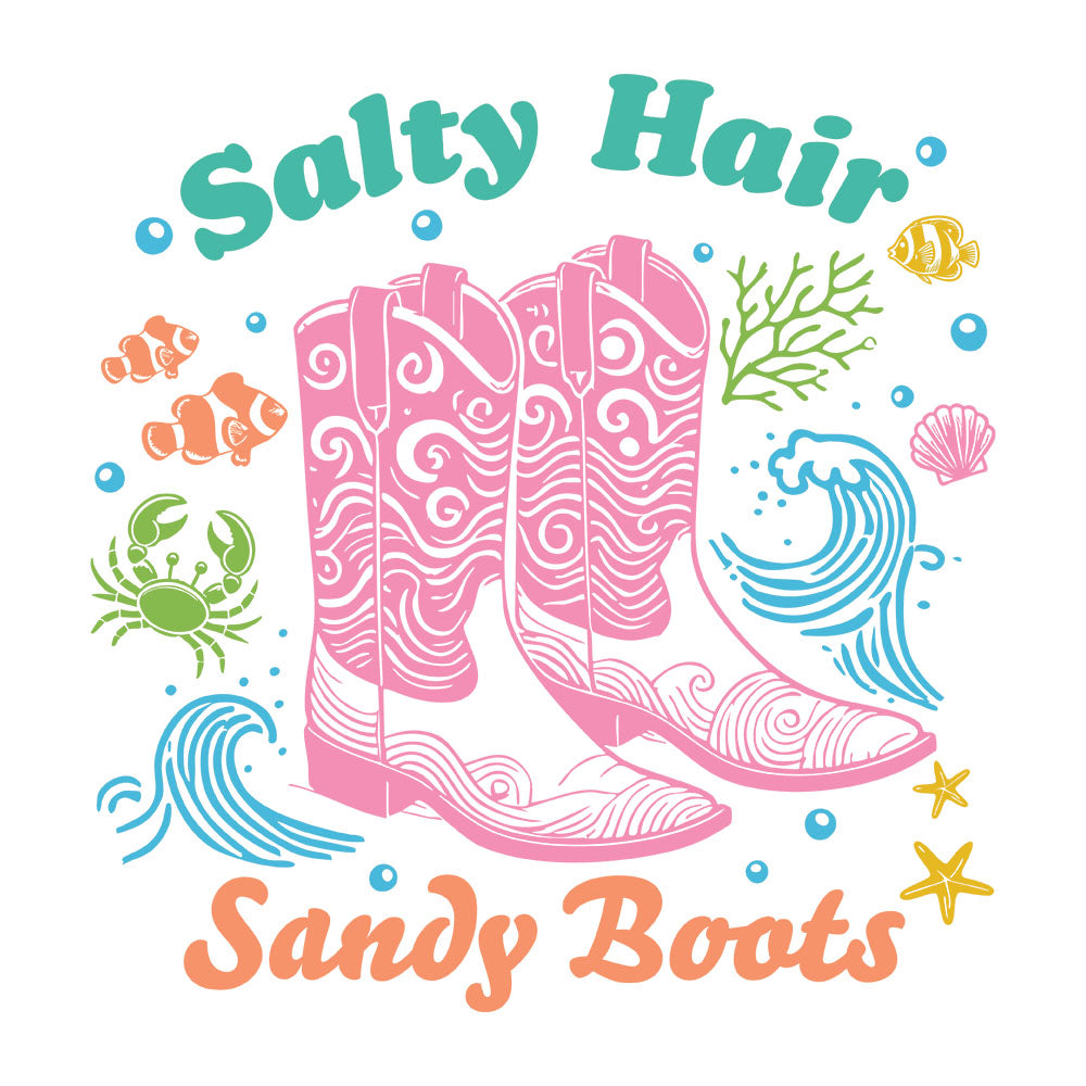 Salty Hair Sandy Boots – DTF Transfer