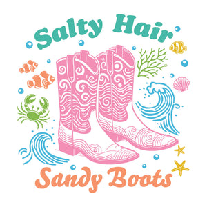 Salty Hair Sandy Boots – DTF Transfer