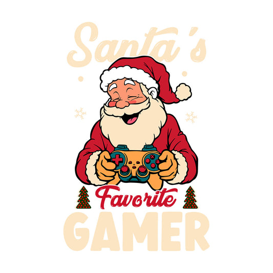 Santa's Favorite Gamer - DTF Transfer