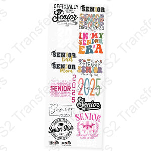 Senior Year Celebrations Premade DTF Transfer Gangsheet