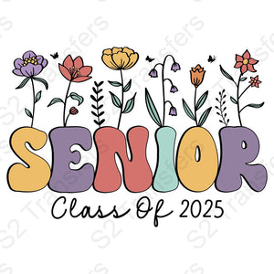 Senior Class Of 2025 Pastel Flowers