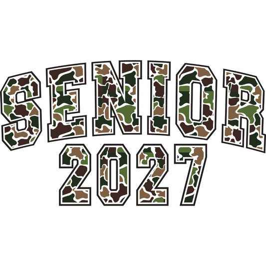 Senior 2027 Camo – DTF Transfer