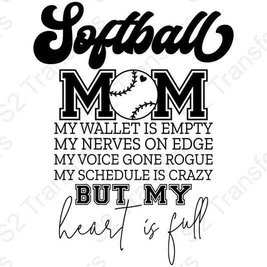 Softball Mom My Wallet Is Empty