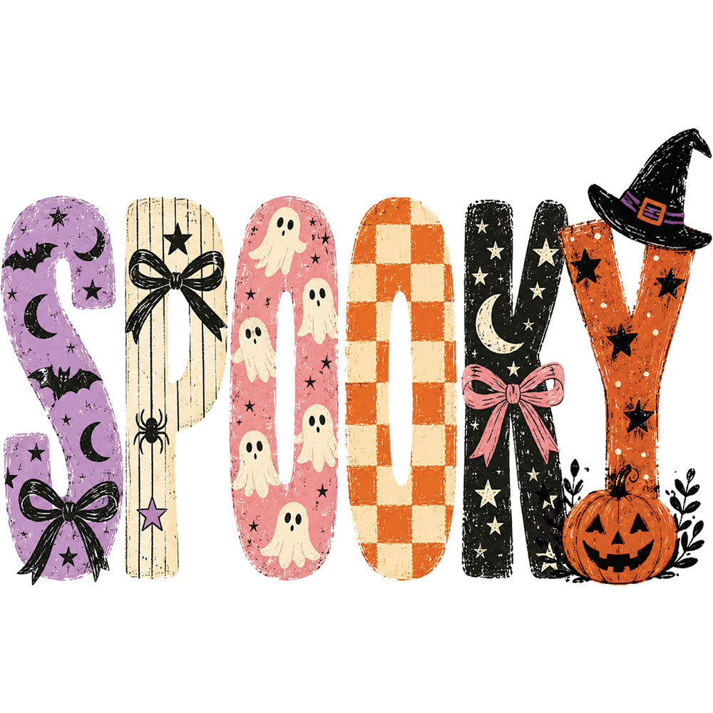Spooky Retro Pastel – DTF Transfer