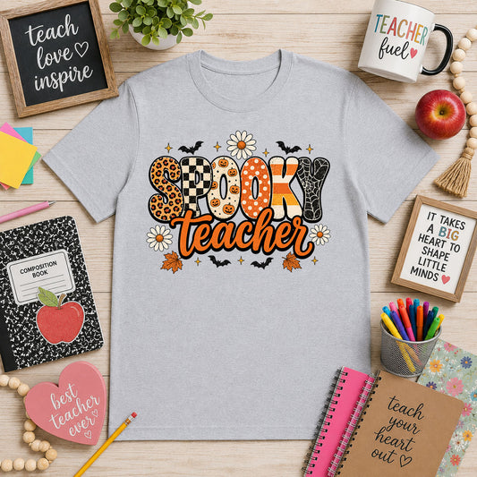Spooky Teacher Orange – DTF Transfer