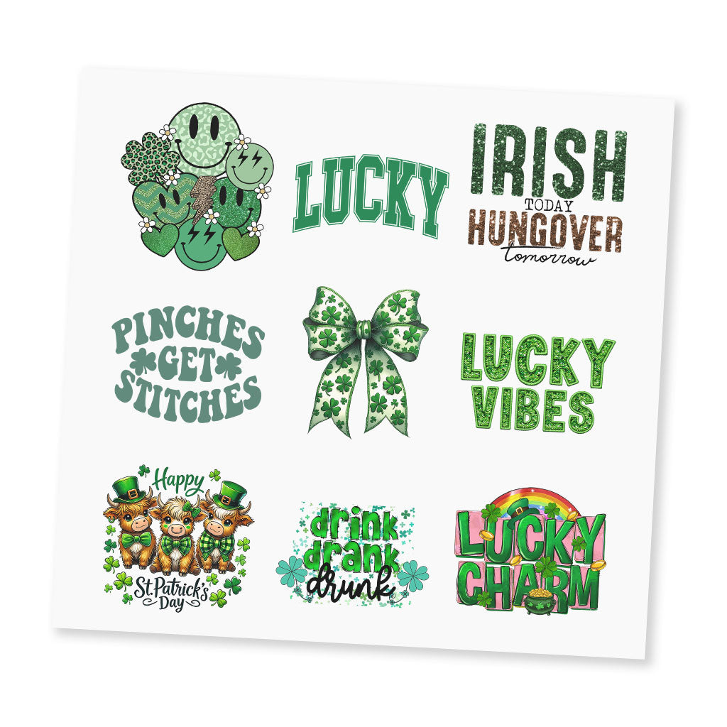 St.Patrick's Day UV DTF Sticker Sheet