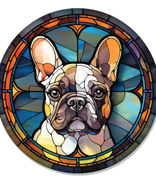 Stained Glass Frenchie – DTF Transfer