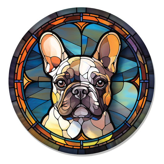 Stained Glass Frenchie – DTF Transfer