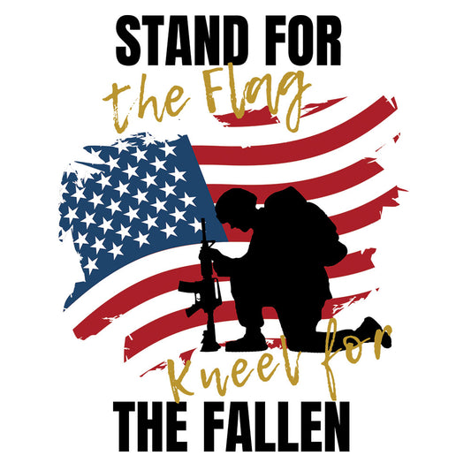Stand For The Flag Black - DTF Transfer