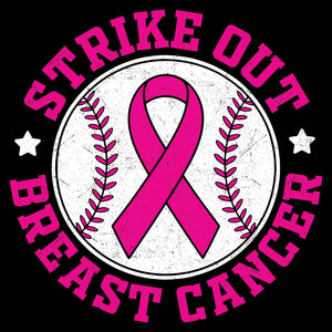 Strike Out Breast Cancer Baseball - DTF Transfer