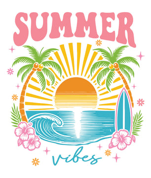 Summer Vibes Vibrant – DTF Transfer