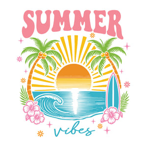 Summer Vibes Vibrant – DTF Transfer
