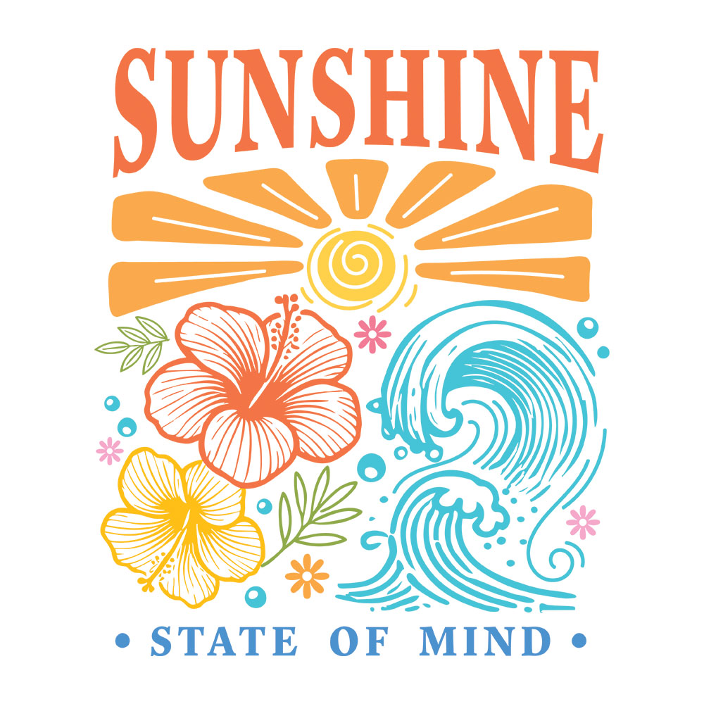 Sunshine State Of Mind Vibrant – DTF Transfer