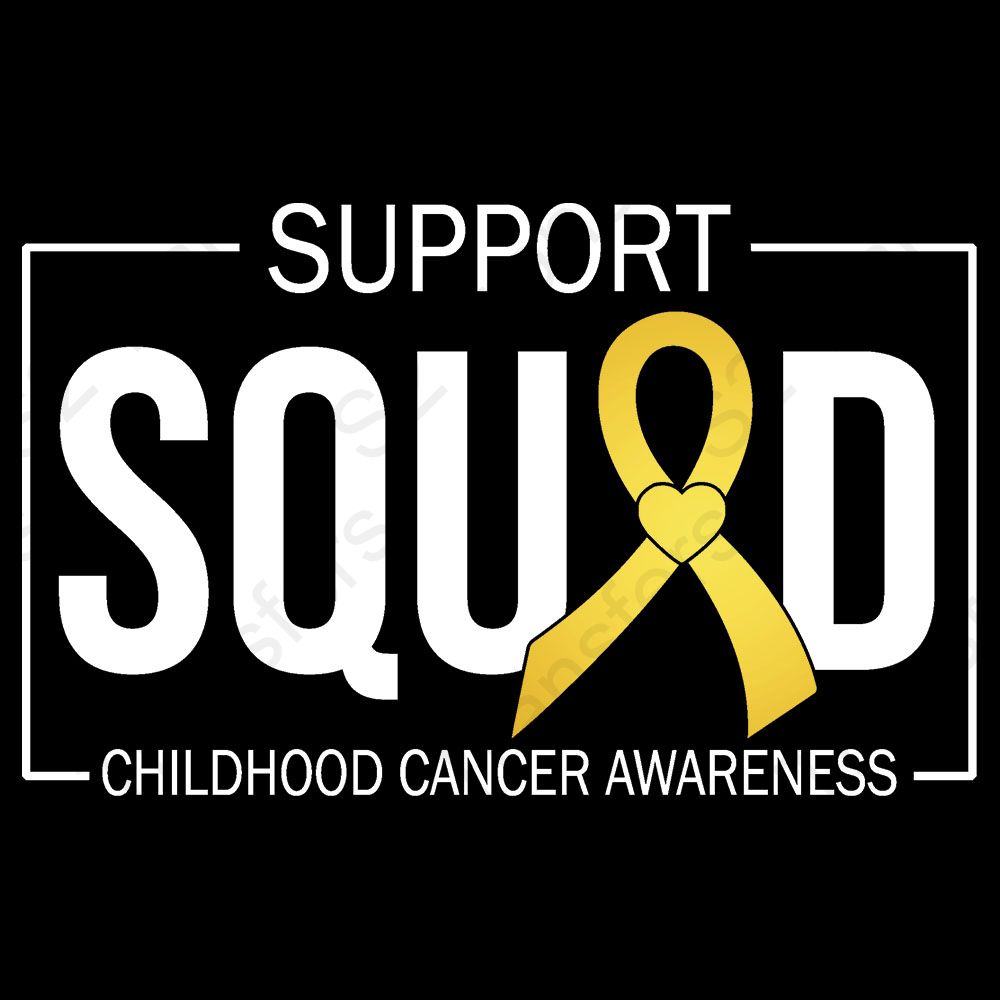 Support Squad Childhood Cancer Awareness White