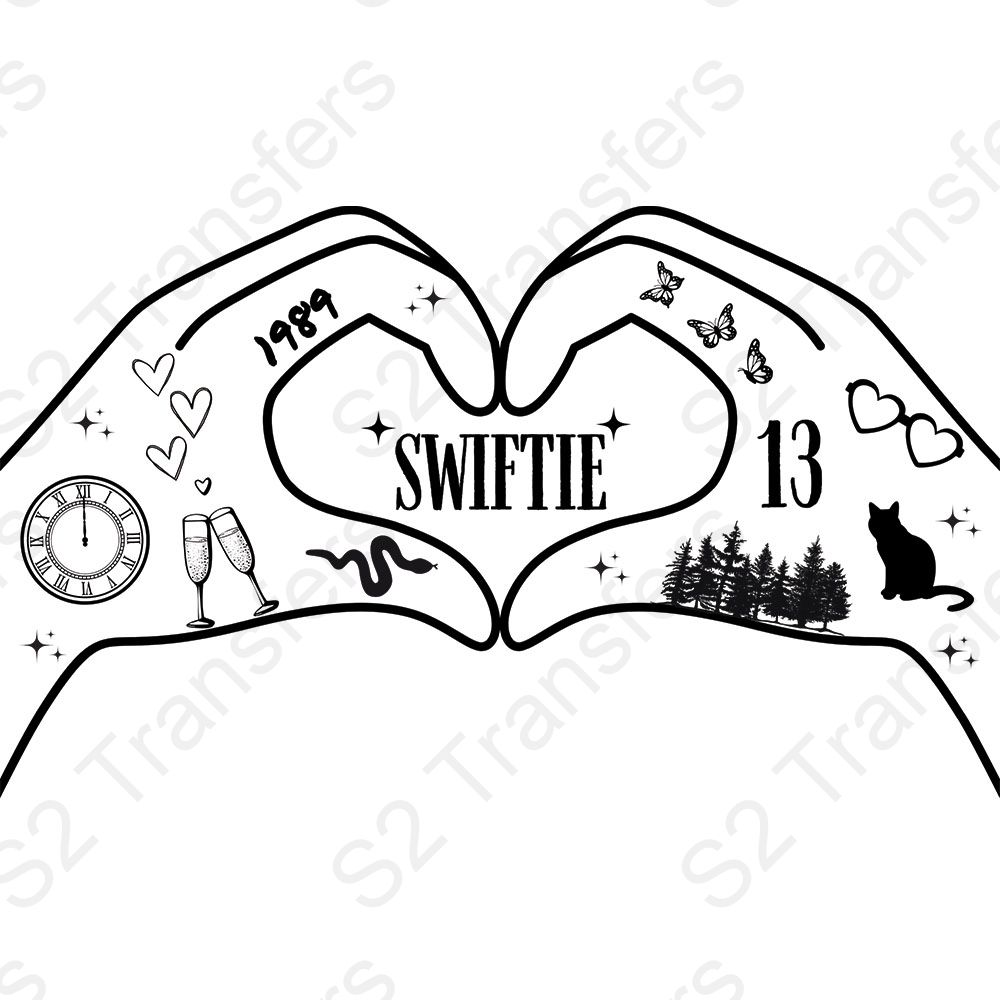 Swiftie Hands With Symbols