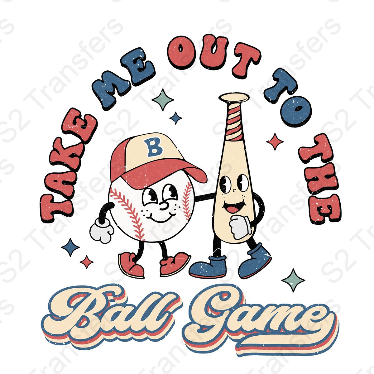 Take Me Out To The Ball Game Retro