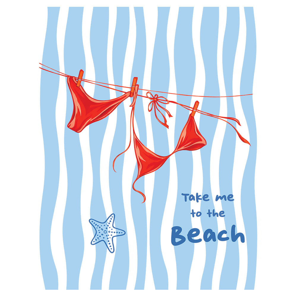 Take Me To The Beach Bikini – DTF Transfer