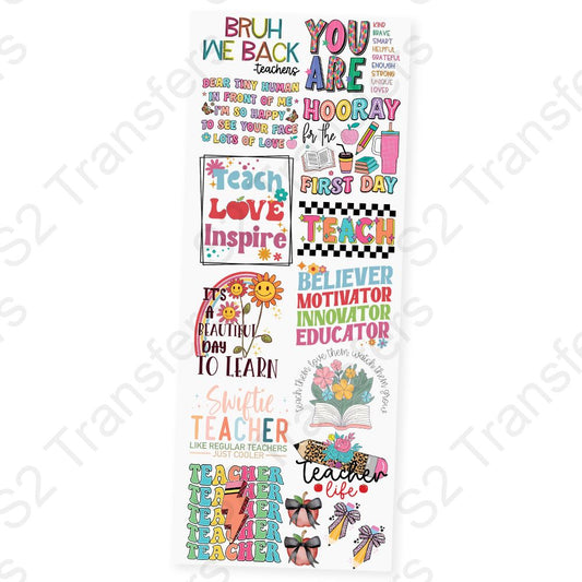 Teacher Back To School Premade Gangsheet