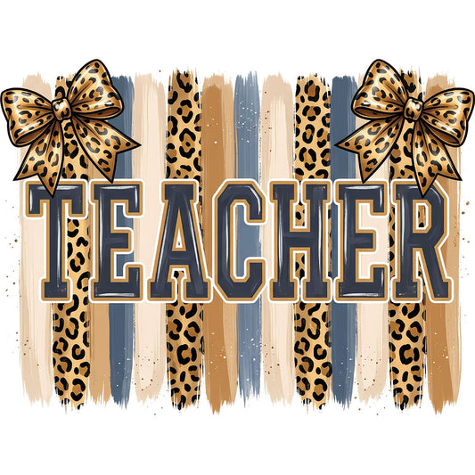 Teacher Leopard Pastel – DTF Transfer