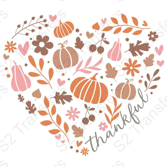 Thankful Fall Aesthetic Heart