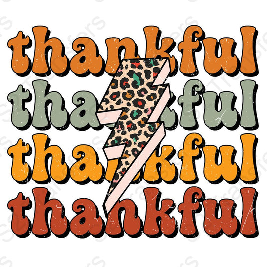 Thankful X4 Leopard Lightning Bolt