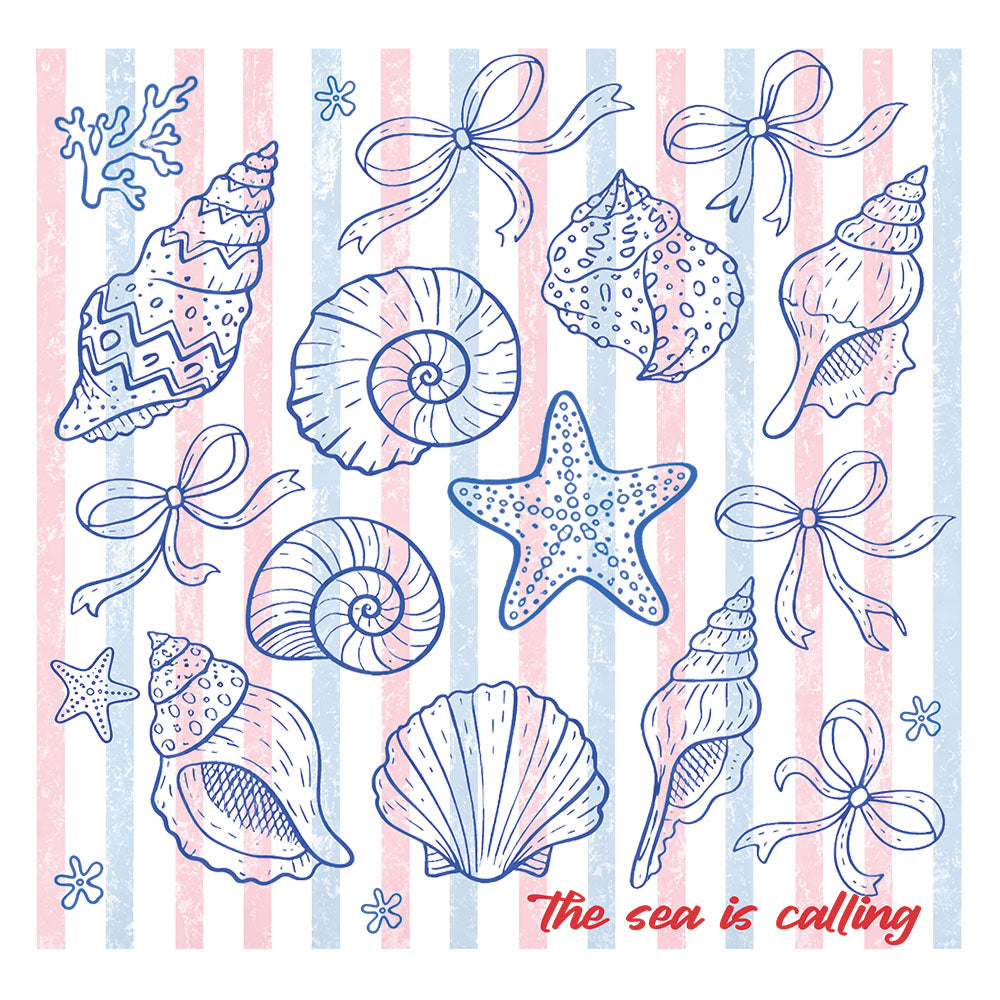 The Sea Is Calling Shell – DTF Transfer