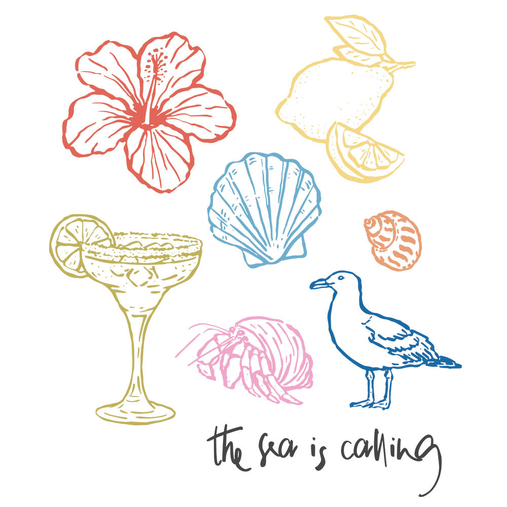 The Sea Is Calling Symbols – DTF Transfer