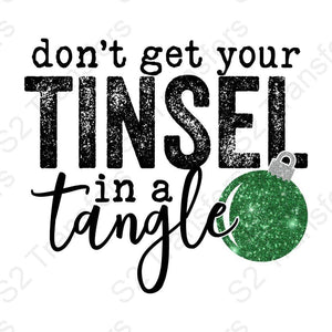 Tinsel In A Tangle Green