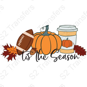 Tis The Season Football Pumpkin Coffee