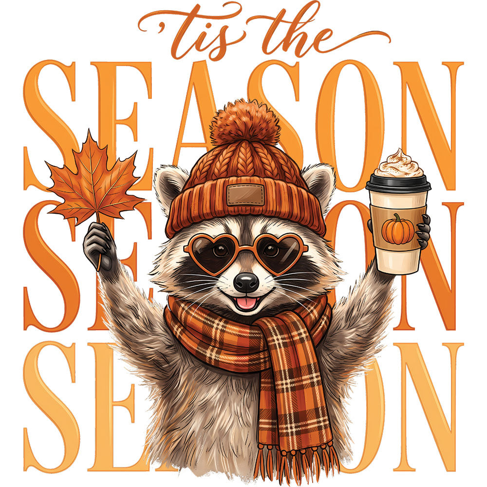Tis The Season Raccoon – DTF Transfer