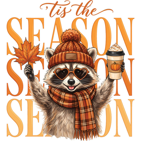 Tis The Season Raccoon – DTF Transfer