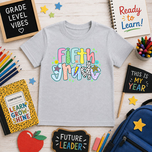 Vibrant Fifth Grade – DTF Transfer