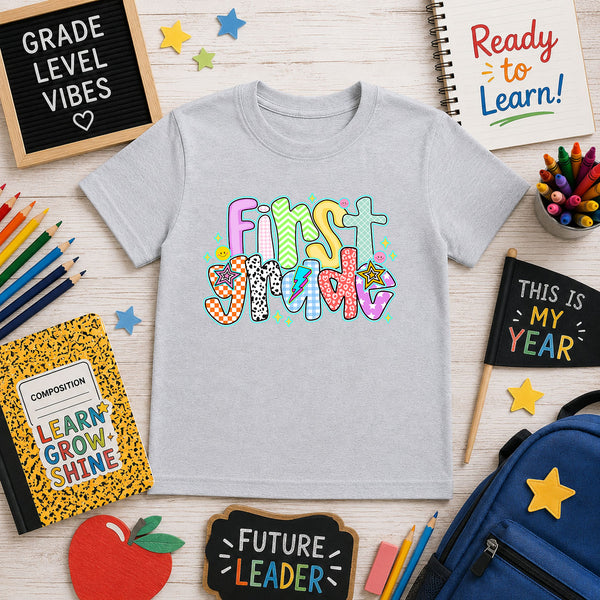 Vibrant First Grade – DTF Transfer