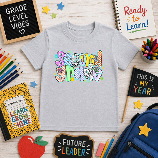 Vibrant Second Grade – DTF Transfer