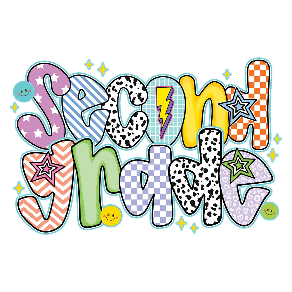 Vibrant Second Grade – DTF Transfer
