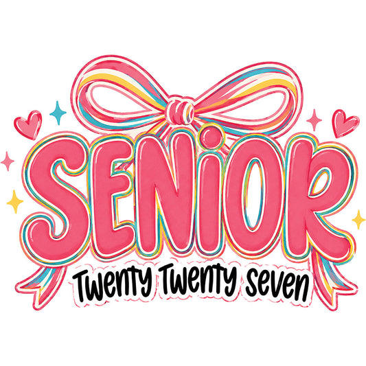 Vibrant Senior Coquette 2027 – DTF Transfer