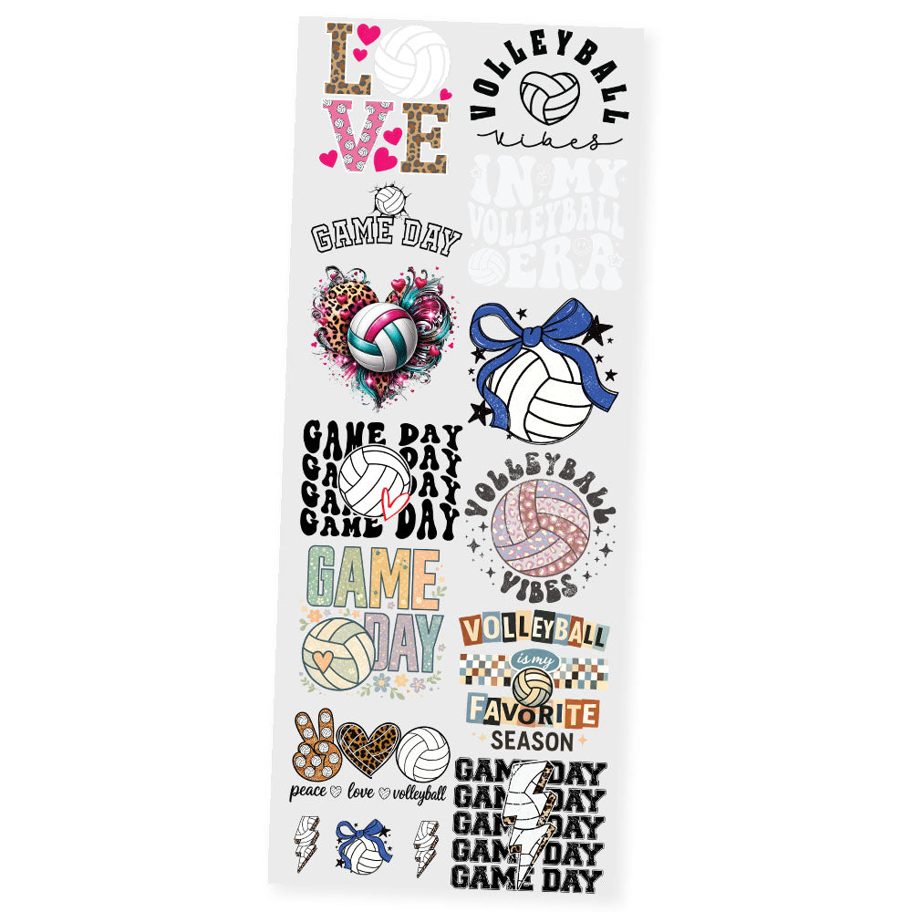 Volleyball Spirit Premade DTF Transfer Gangsheet - 22" x 60"