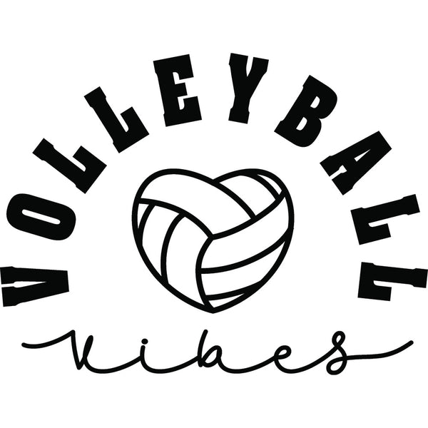 Volleyball Vibes Script – DTF Transfer