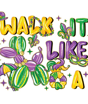 Mardi Gras Party Pack Premade DTF Transfer Gangsheet - 22