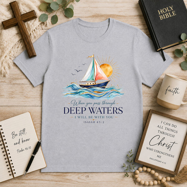 When You Pass Through Boat – DTF Transfer