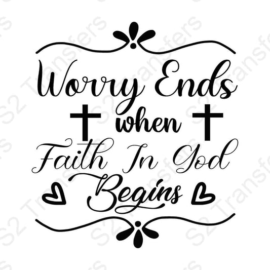 Worry Ends Where Faith Begins