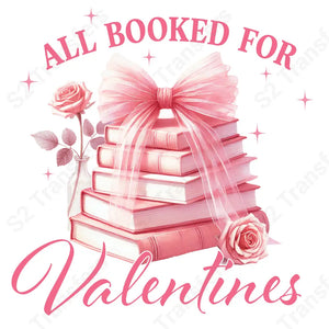 All Booked For Valentines Pink - DTF Transfer DTF Transfer