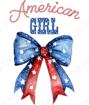 American Girl Patriotic Bow