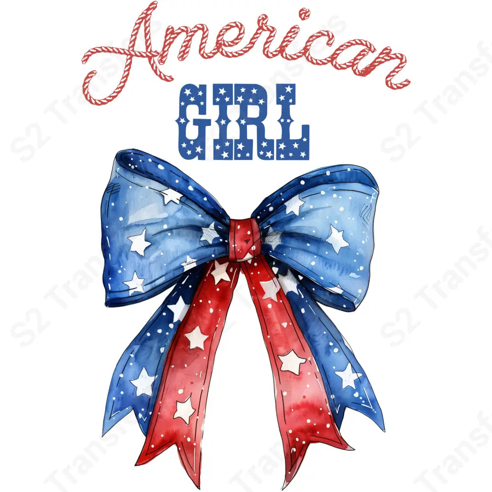 American Girl Patriotic Bow