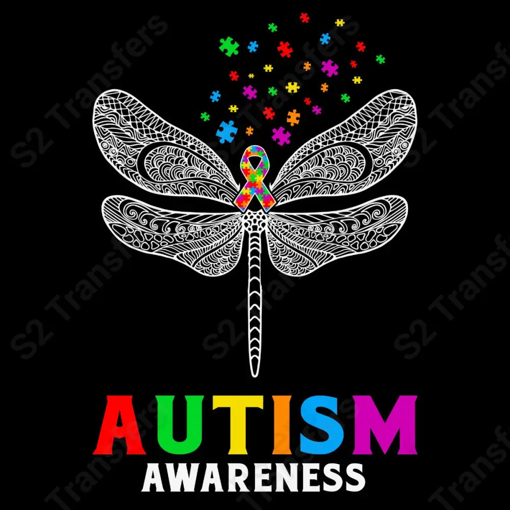 Autism Dragonfly Puzzle Autism Awareness