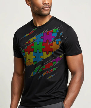 Autism Puzzle Superman - DTF Transfer